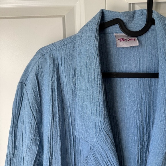 Vintage TanJay Textured Blue Blazer | Made in Canada 🇨🇦 - Picture 5 of 8